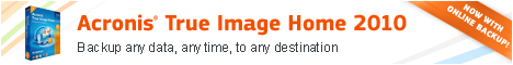 Acronis True Image Home 2010 Coupon Code 20% Discount buy now $39,99 