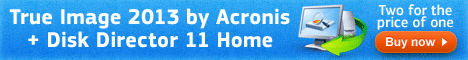 $50 off acronis true image 2013 + free disk director 11