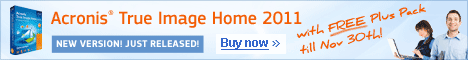 Acronis True Image Home 2011 Coupon Code 5% Discount with free Plus Pack