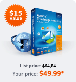 Free Acronis Online Backup Offer with True Image 2011