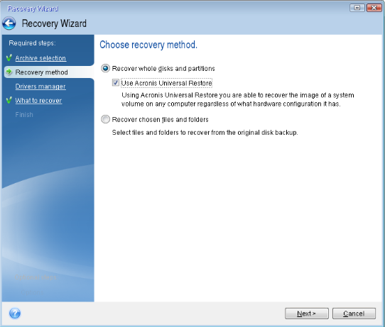 Acronis True Image Home 2012 Plus Pack usage example