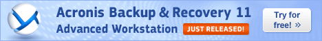 Acronis Backup and Recovery 11 Advanced Workstation Coupon 5% Off