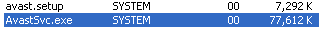 AvastSvc.exe memory usage