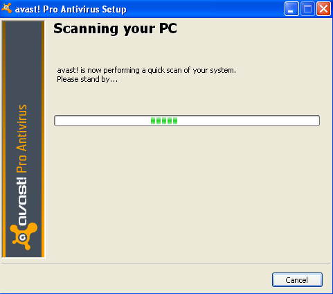 Avast Antivirus Pro 6 scan