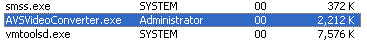 memory usage