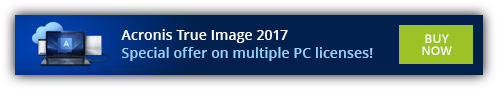 30% Off Acronis True Image 2017 Coupon Codes