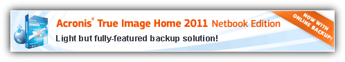 Acronis True Image Home 2011 Netbook Edition