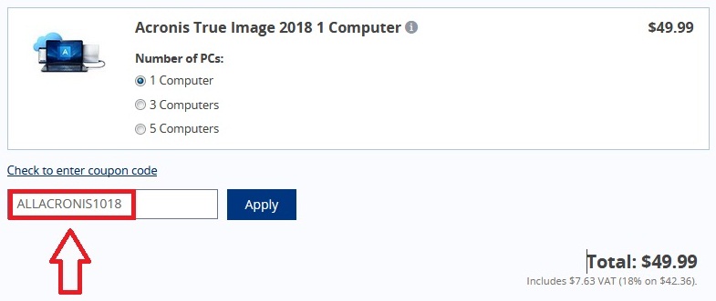 acronis true image unlimited coupon code
