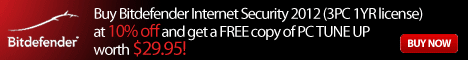 BitDefender Internet Security 2012 Coupon 10% Off