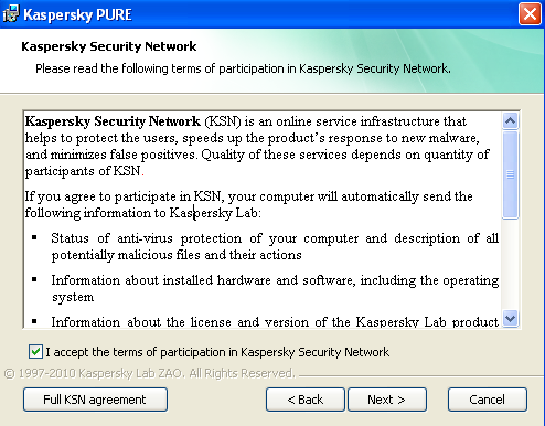 kaspersky security pure total activation connecting server register should mail after