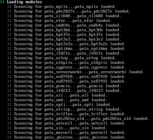 loading modules