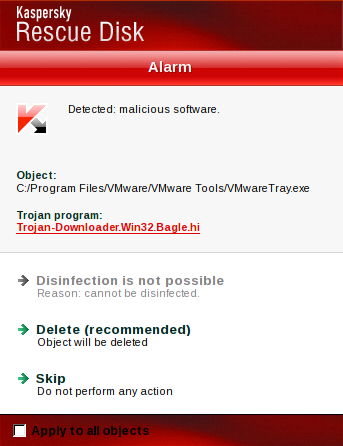 trojan found