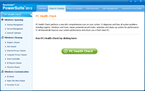 powersuite 2012 user interface