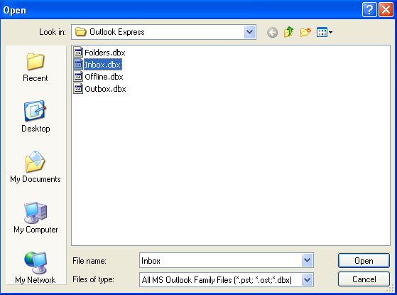 Inbox.dbx file